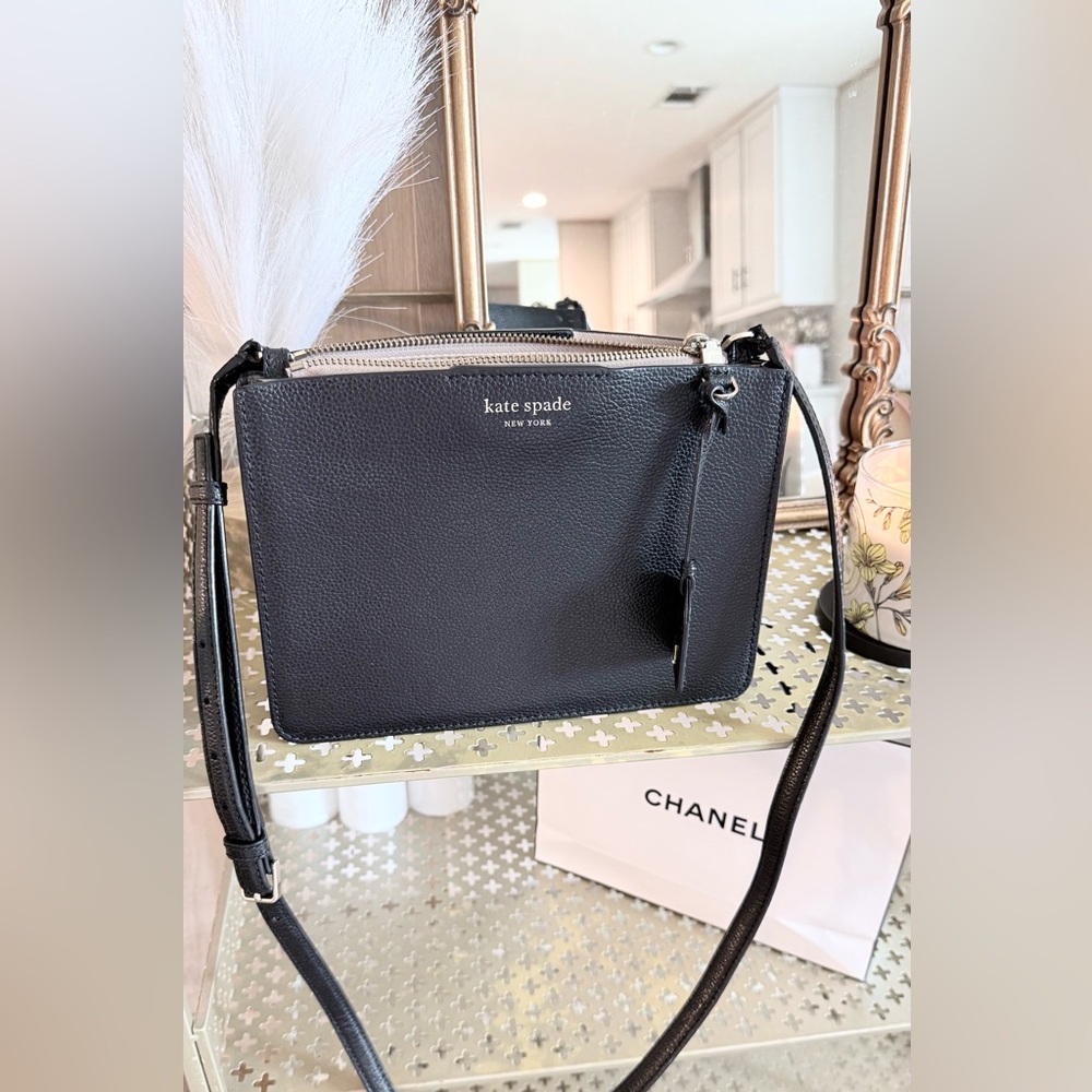 SOLD!! Kate Spade Elegant Black Crossbody Bag